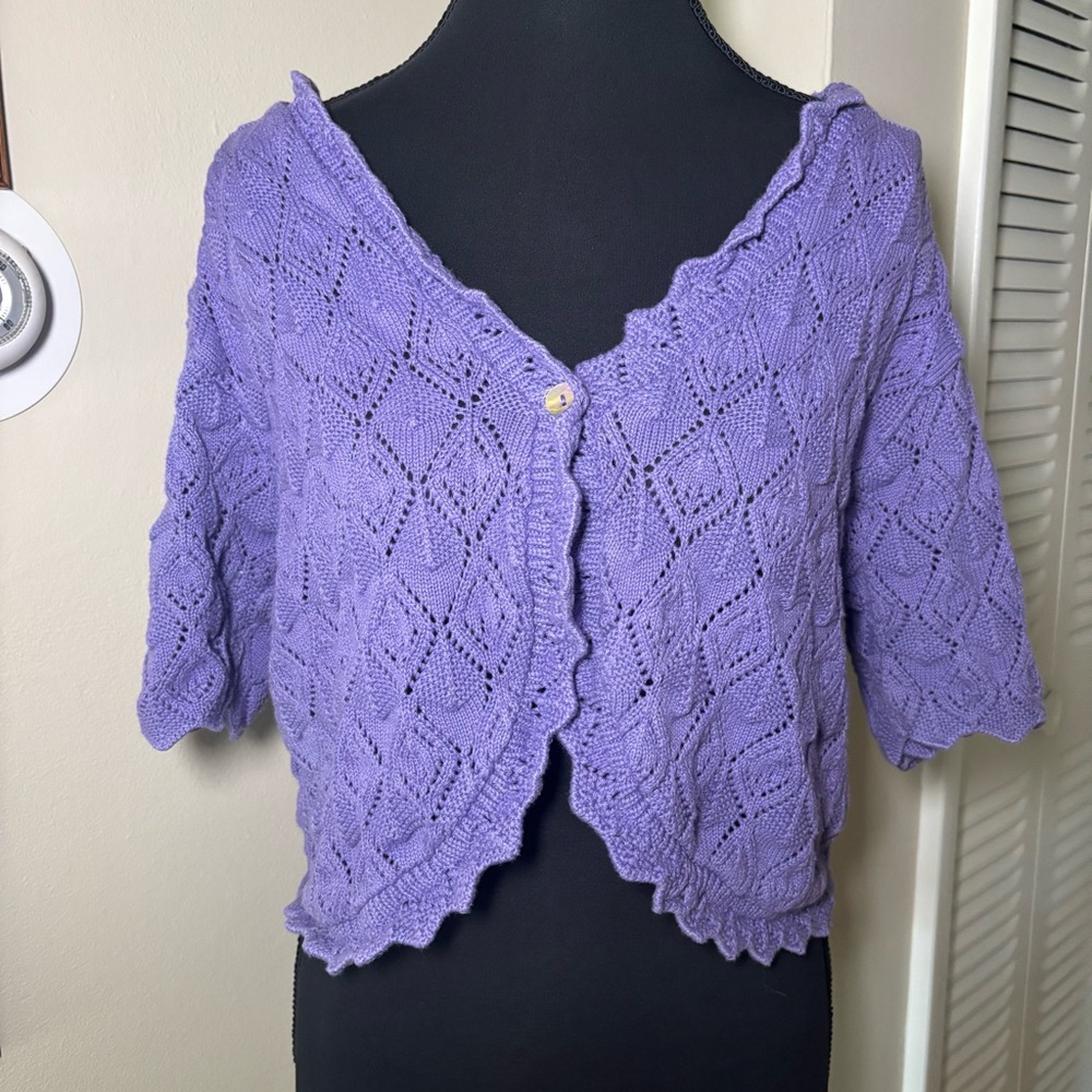 Classic Lavender Women's Cardigan